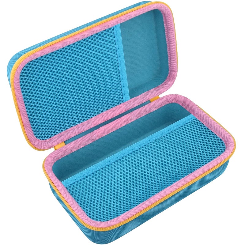 Baval Case Compatible with 3Doodler Start+ Essentials/3Doodler Flow 3D Printing Pen,Storage Holder for 3D Pen PLA Filament and Charger (Blue Case,Yellow Zipper) - Image 2